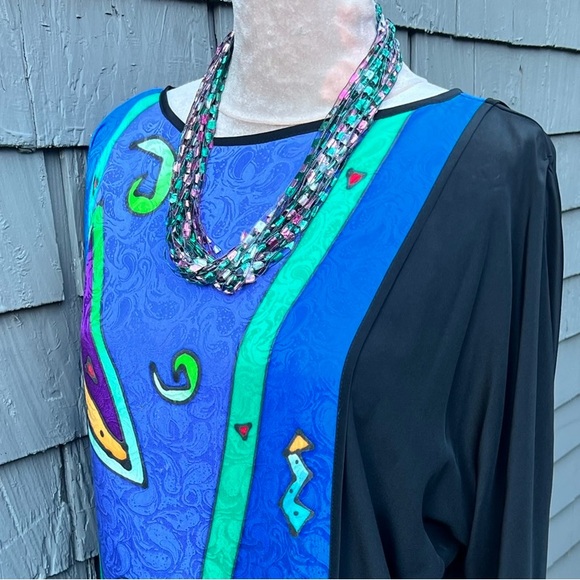 Pastel Colorful lightweight ribbon necklace green pink purple black y2k NEW - Picture 4 of 9